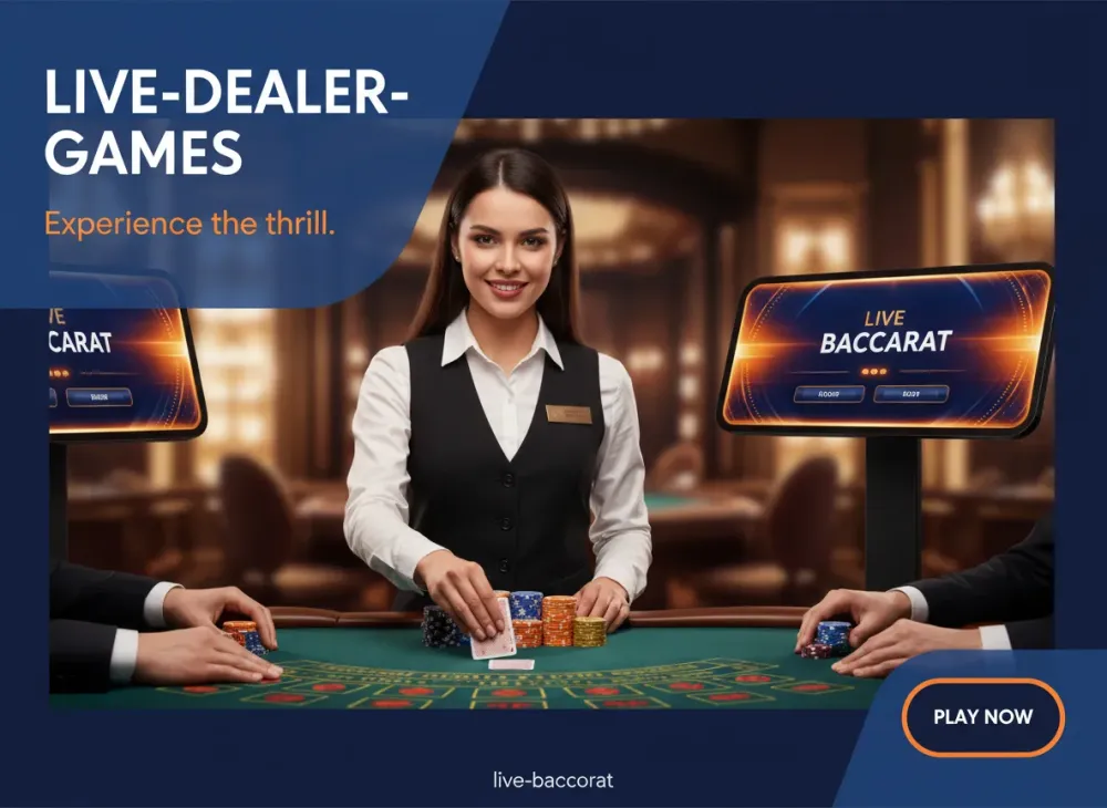 Live Baccarat table