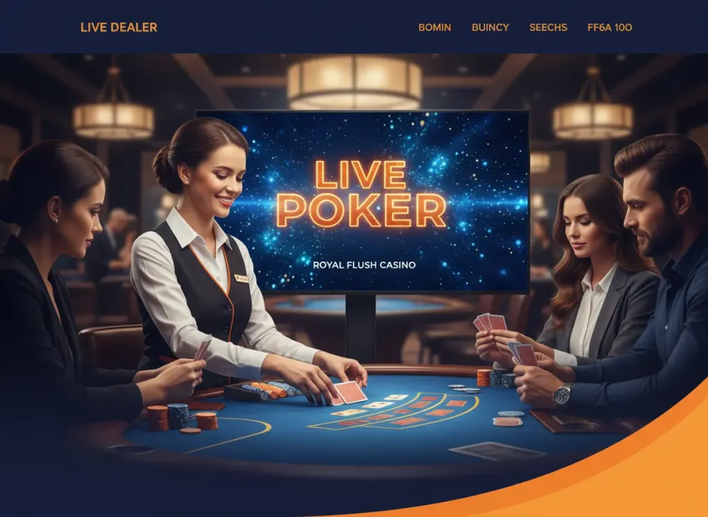 Live Poker table